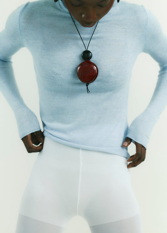 Oxblood & Black Dreamcatcher Pendant